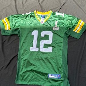 Aaron Rodgers authentic Reebok SUPER BOWL 45 jersey